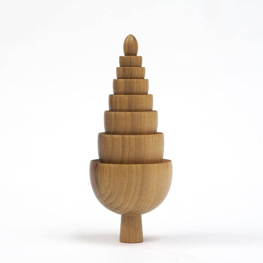 Bud - Hand made wooden table top tree ornaments
