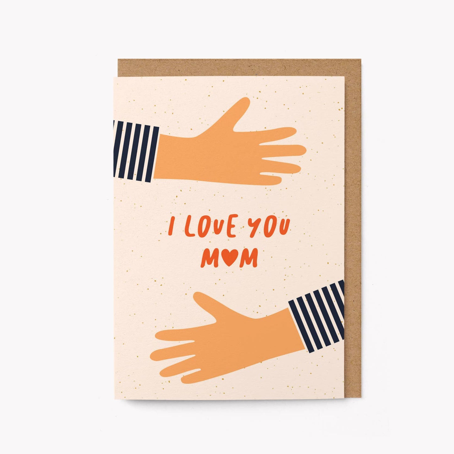 I love you Mum - Mother's Day card: Biodegradable cello