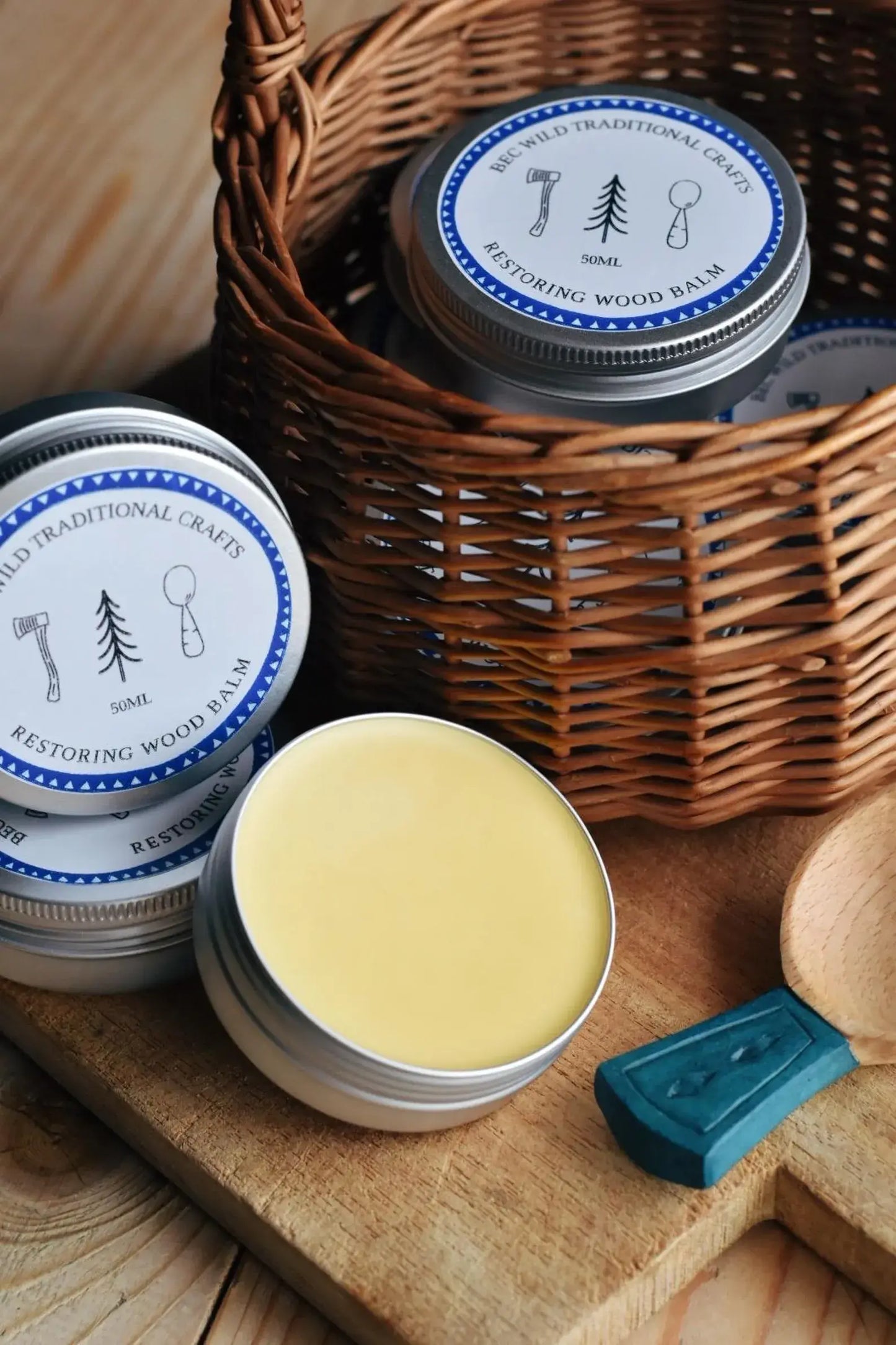 Beeswax Wood Balm For Utensils And Chopping Boards