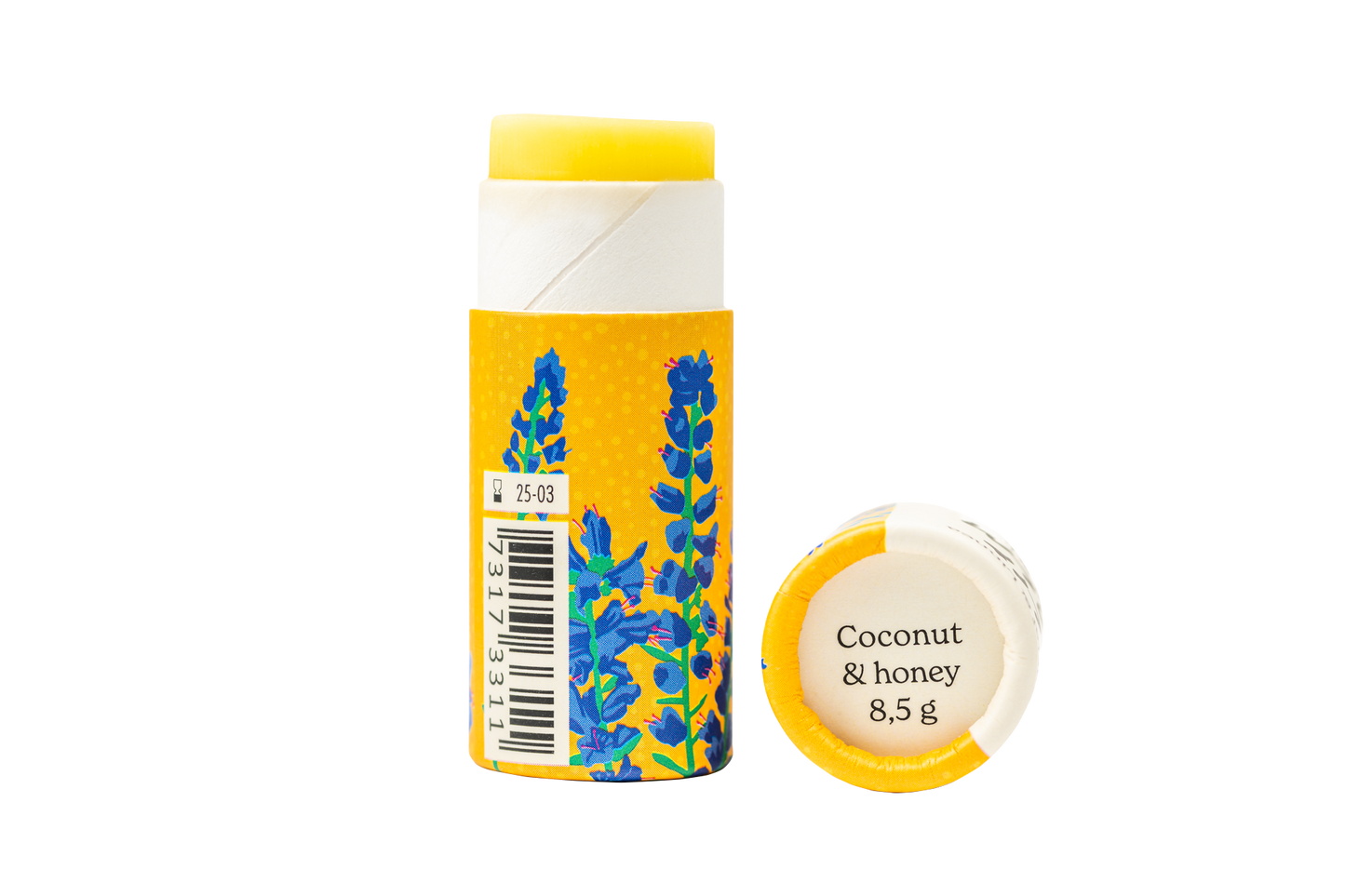 Lip balm - Coconut and honey - in paper package