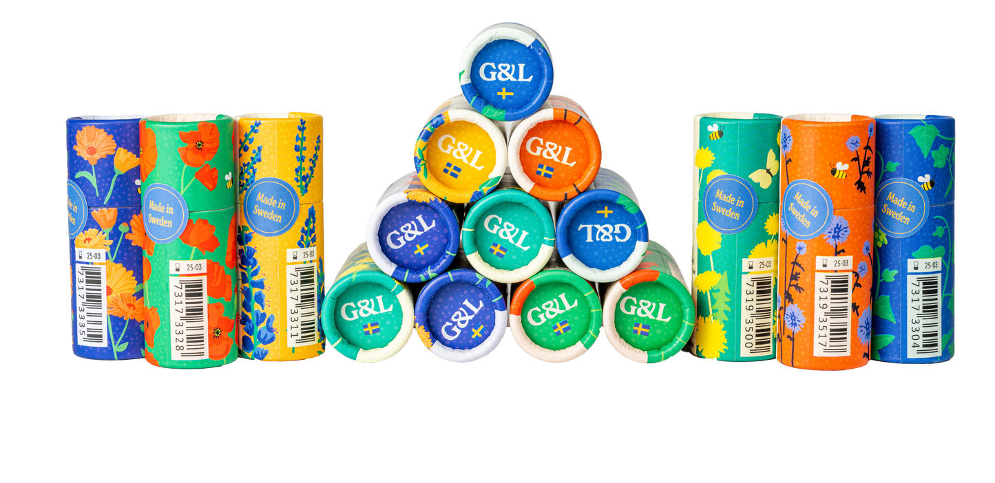 Lip balm - Orange - in paper packaging