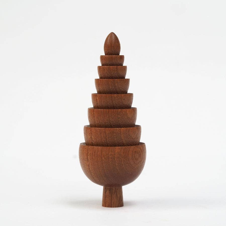 Bud - Hand made wooden table top tree ornaments