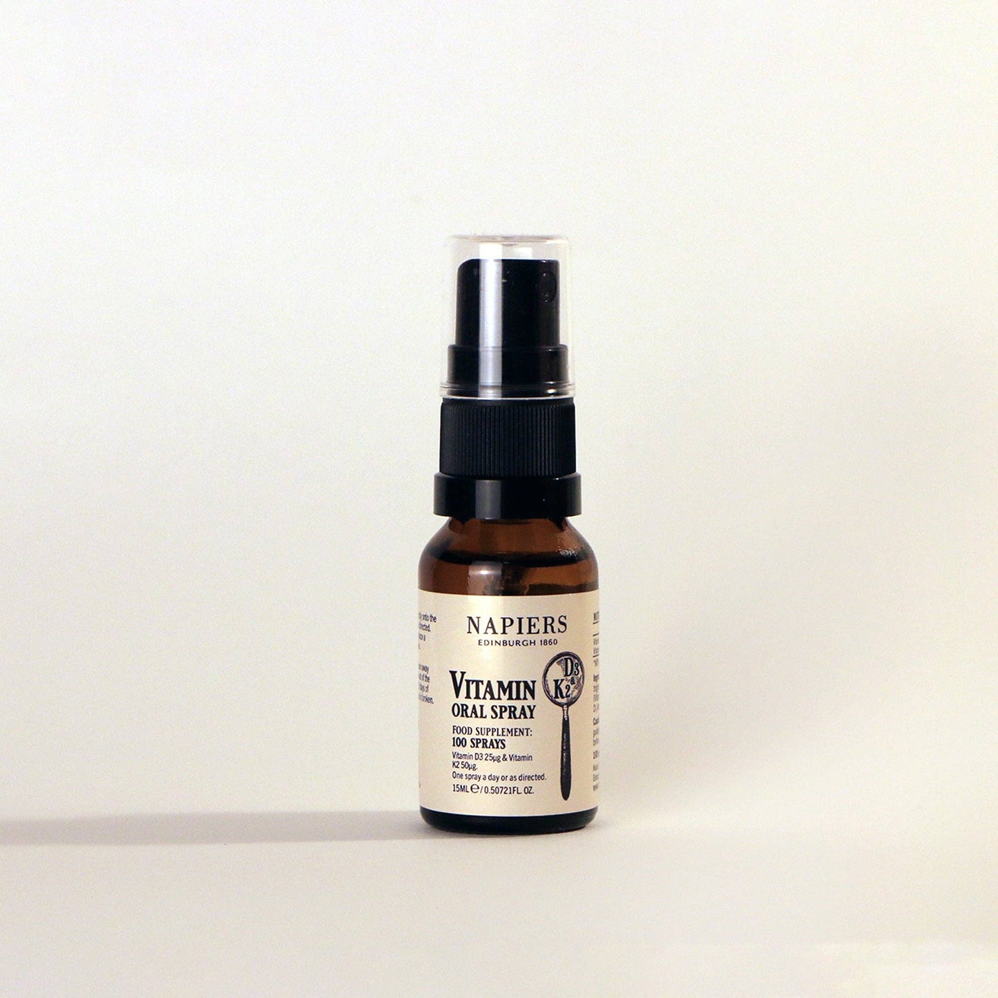 Napiers Vitamin D3 (25mcg) & K2 (50mcg) Spray 15ml