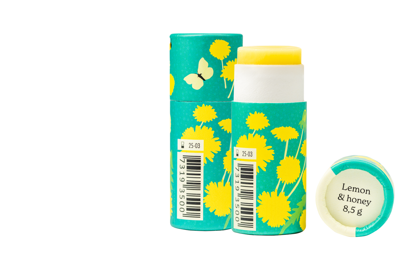 Lip balm - Lemon and honey - in paper package