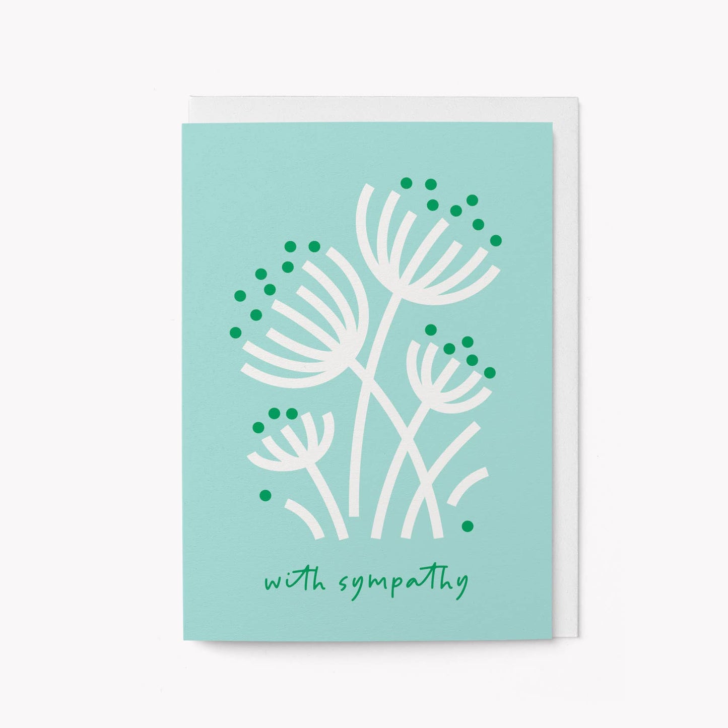 With sympathy - Greeting Card: Biodegradable cello