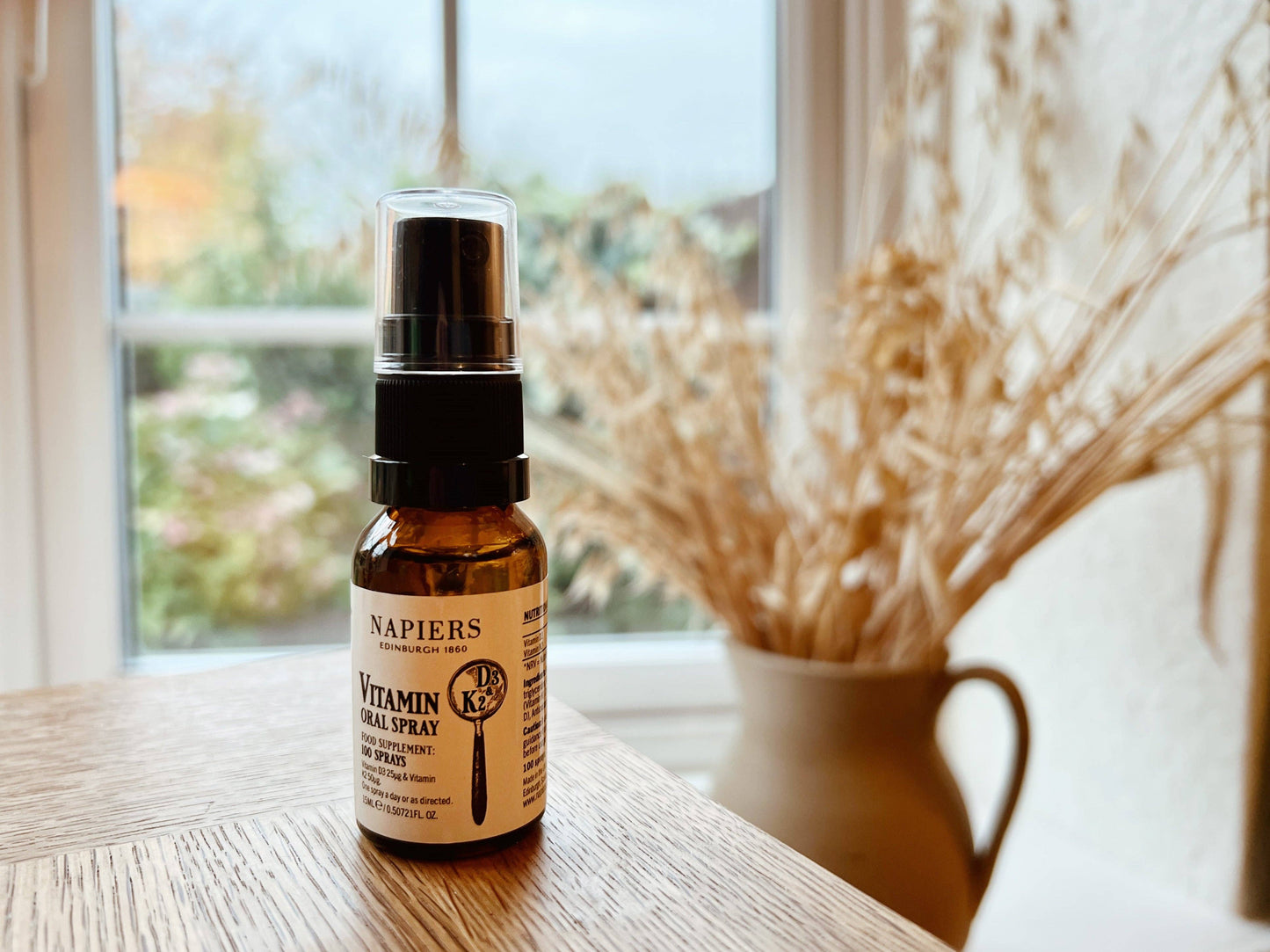 Napiers Vitamin D3 (25mcg) & K2 (50mcg) Spray 15ml