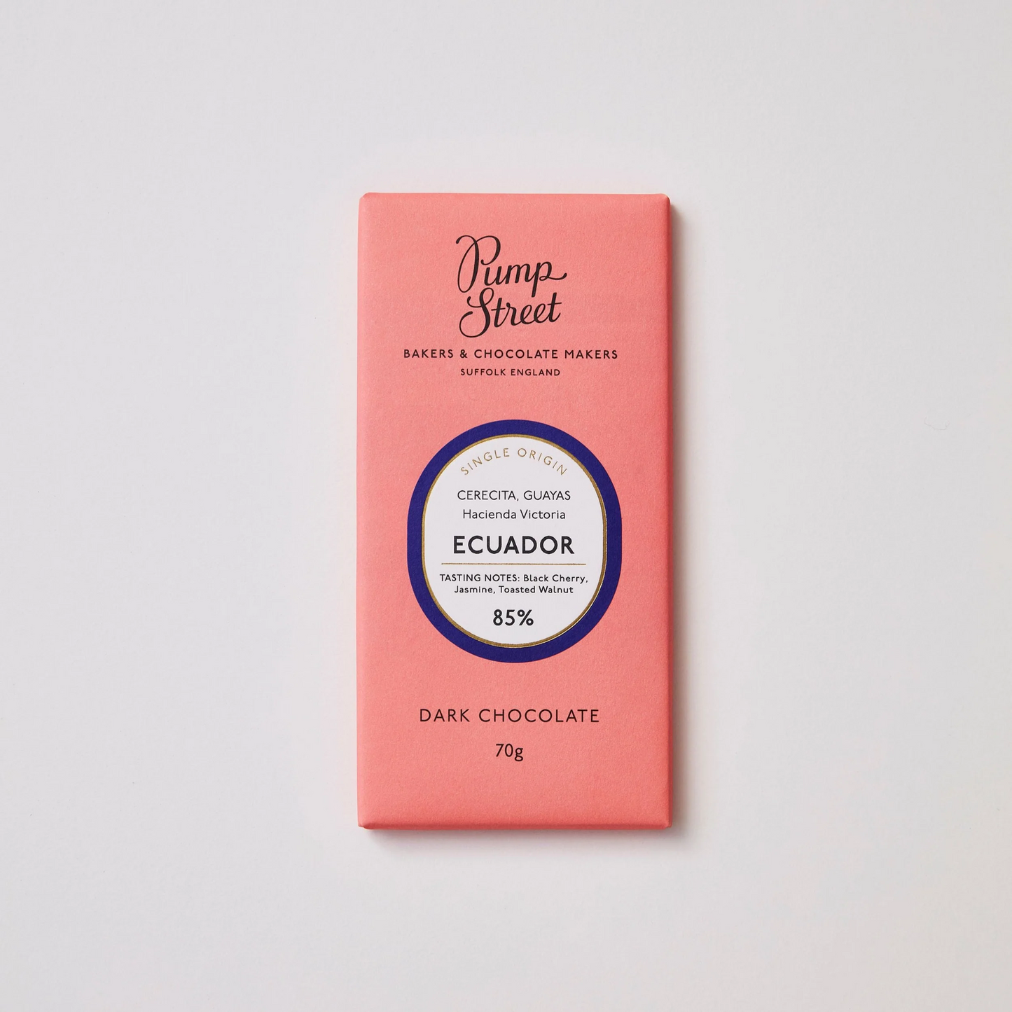 Ecuador - Hacienda Victoria 85% TASTING NOTES: Black Cherry, Jasmine, Toasted Walnut
