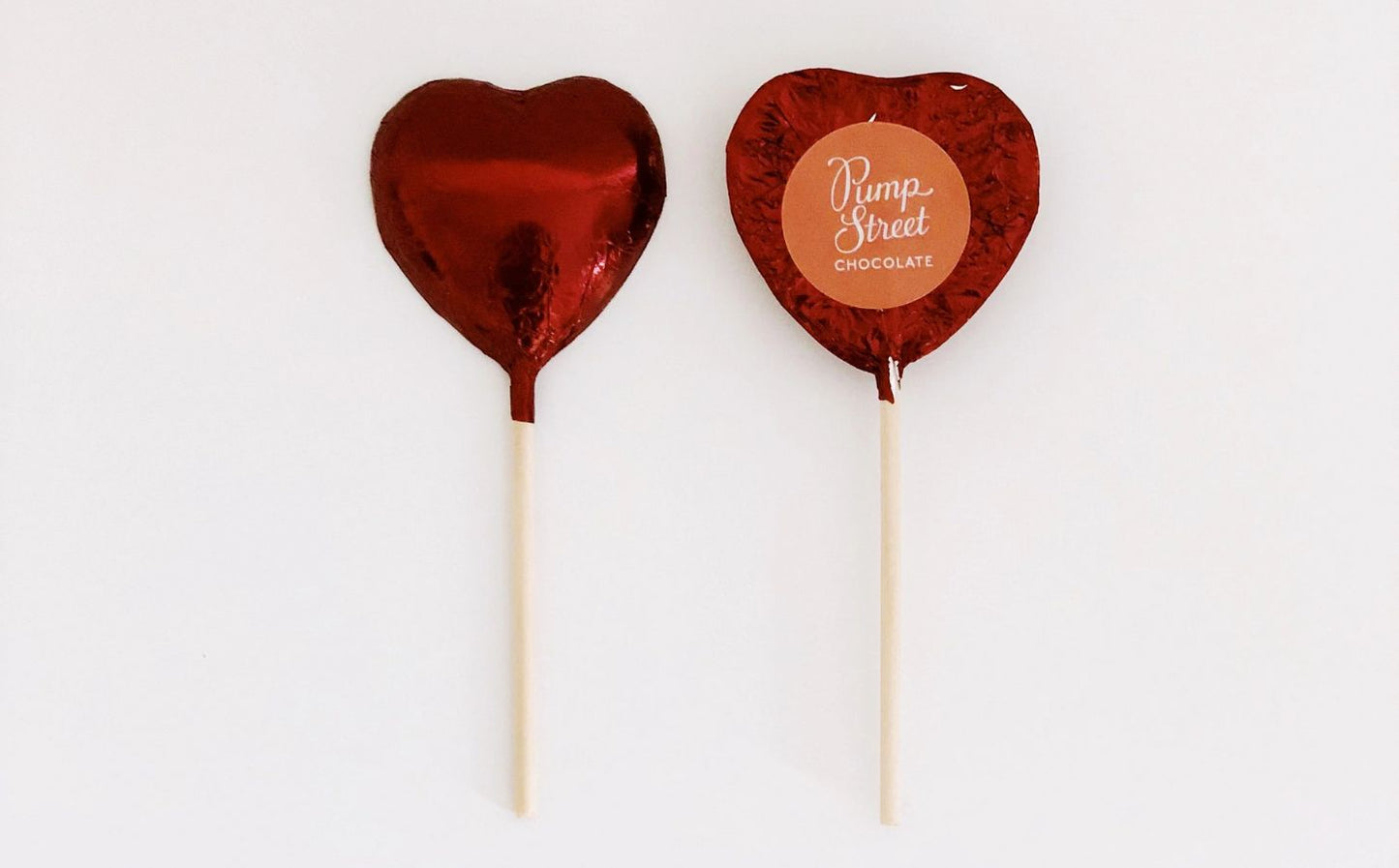 CHOCOLATE HEART LOLLY