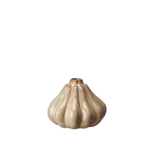 Pumpkin vase - stoneware 11x9 cm