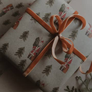 Bunny with Tree Kraft Wrapping Paper- Set of 3 Pieces