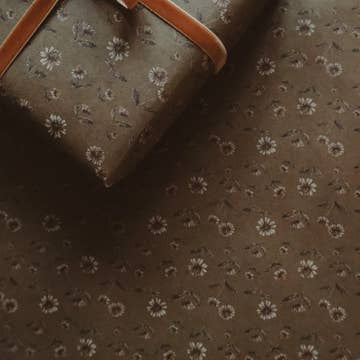Daisies Kraft Wrapping Paper - Set of 3 Pieces