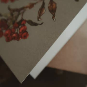 Rowan Berries - Folded Card