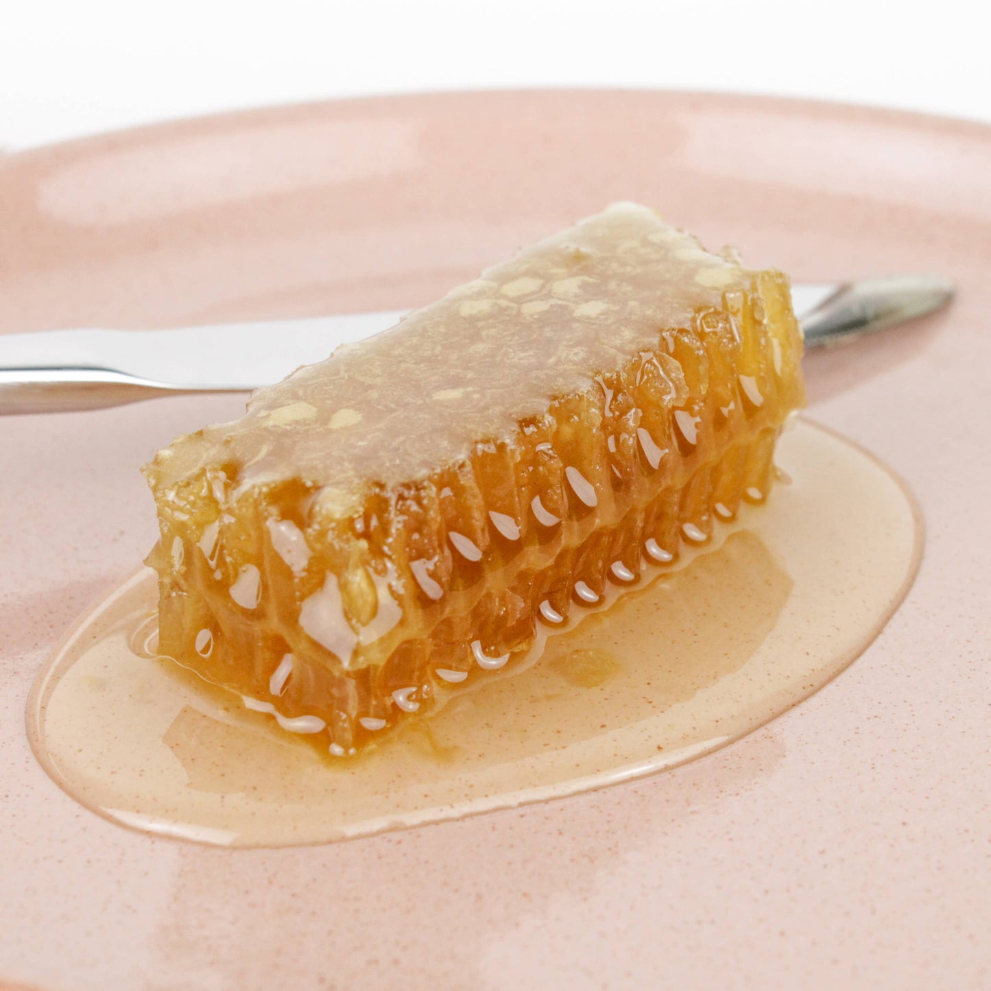 Honey - Acacian Honeycomb - Luxury Raw Acacia Honey Comb Slab