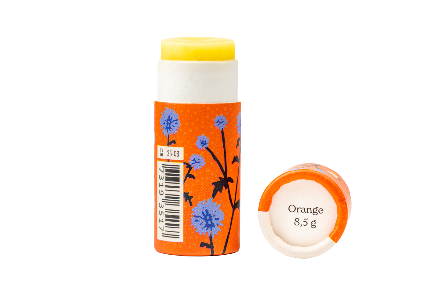 Lip balm - Orange - in paper packaging
