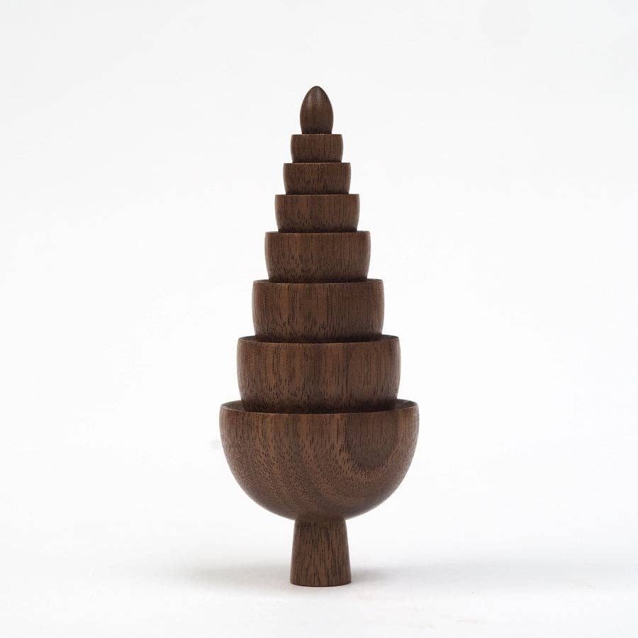Bud - Hand made wooden table top tree ornaments