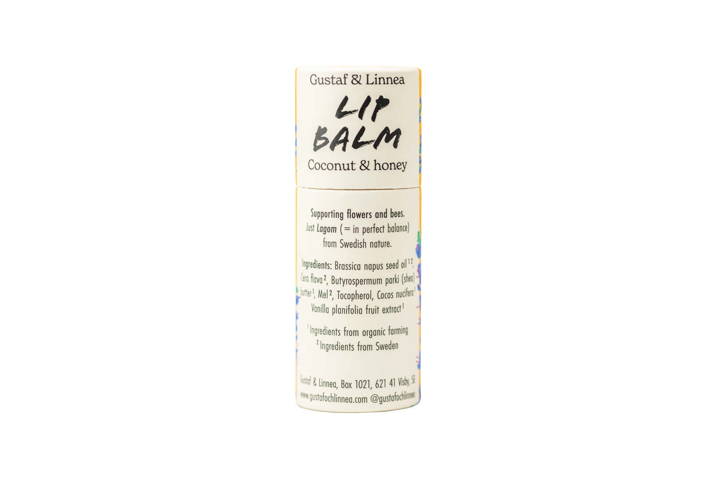 Lip balm - Coconut and honey - in paper package