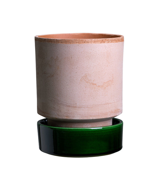 Hoff - The stackable, cylindrical Hoff Pot - Raw Rose - 18cm
