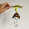 Toadstool Decoration / Ornament / Gift Tag: Ochre