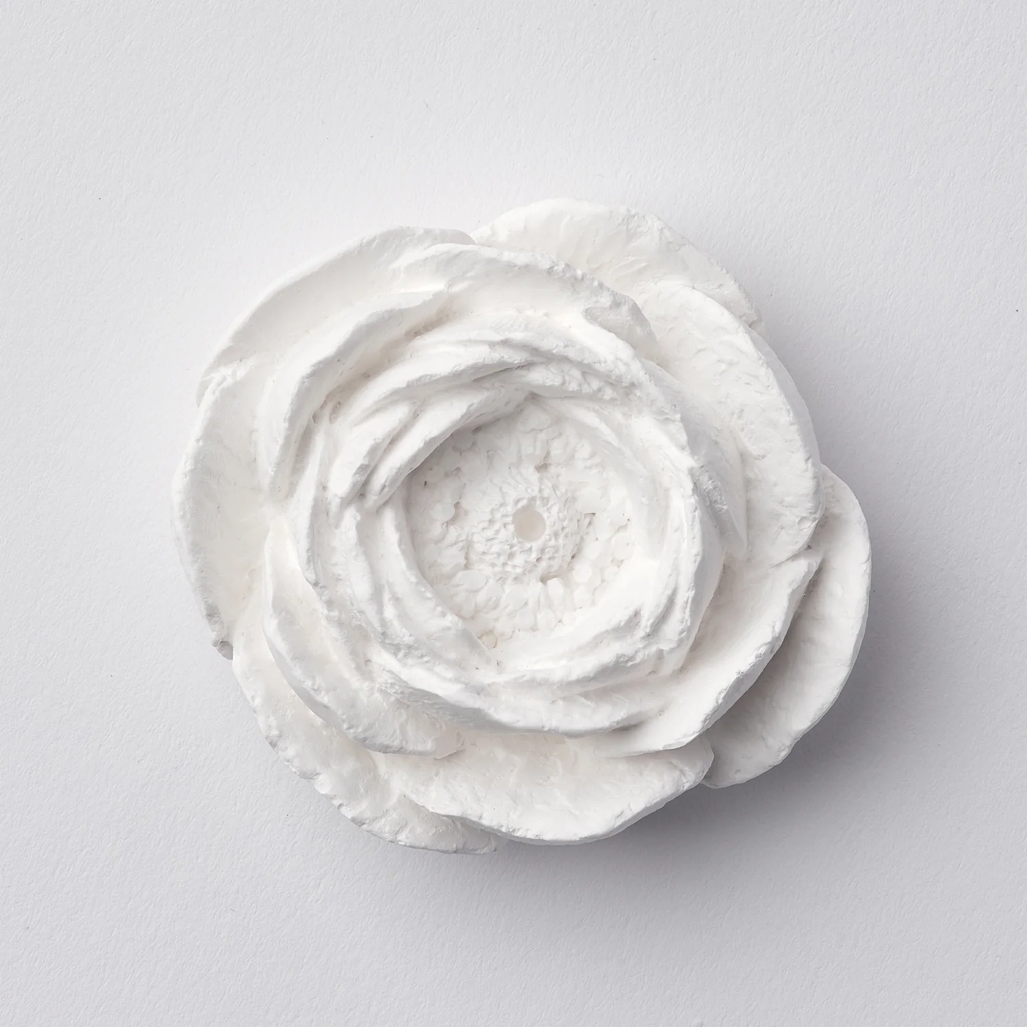 Plaster Incense Holder - Camellia Flower