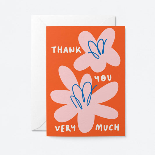 Thank you very much - Greeting card: Biodegradable cello