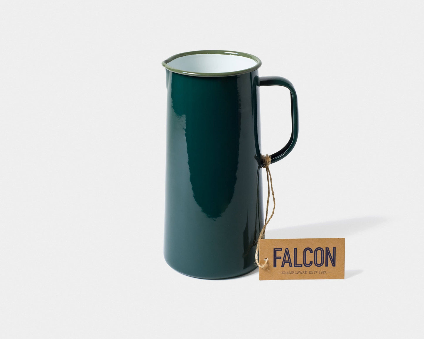 3 Pint Enamel Pitcher: Cream