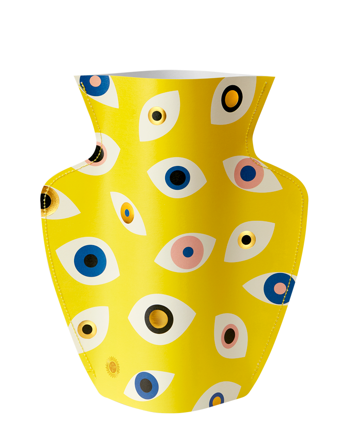 Nazar Paper Vase: Yellow