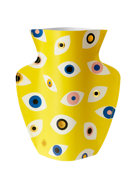 Nazar Paper Vase: Yellow