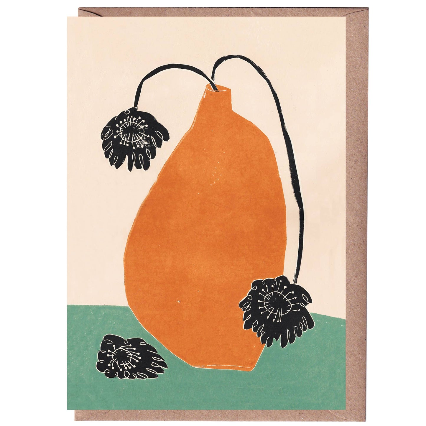 Big Orange Greeting Card