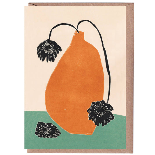 Big Orange Greeting Card