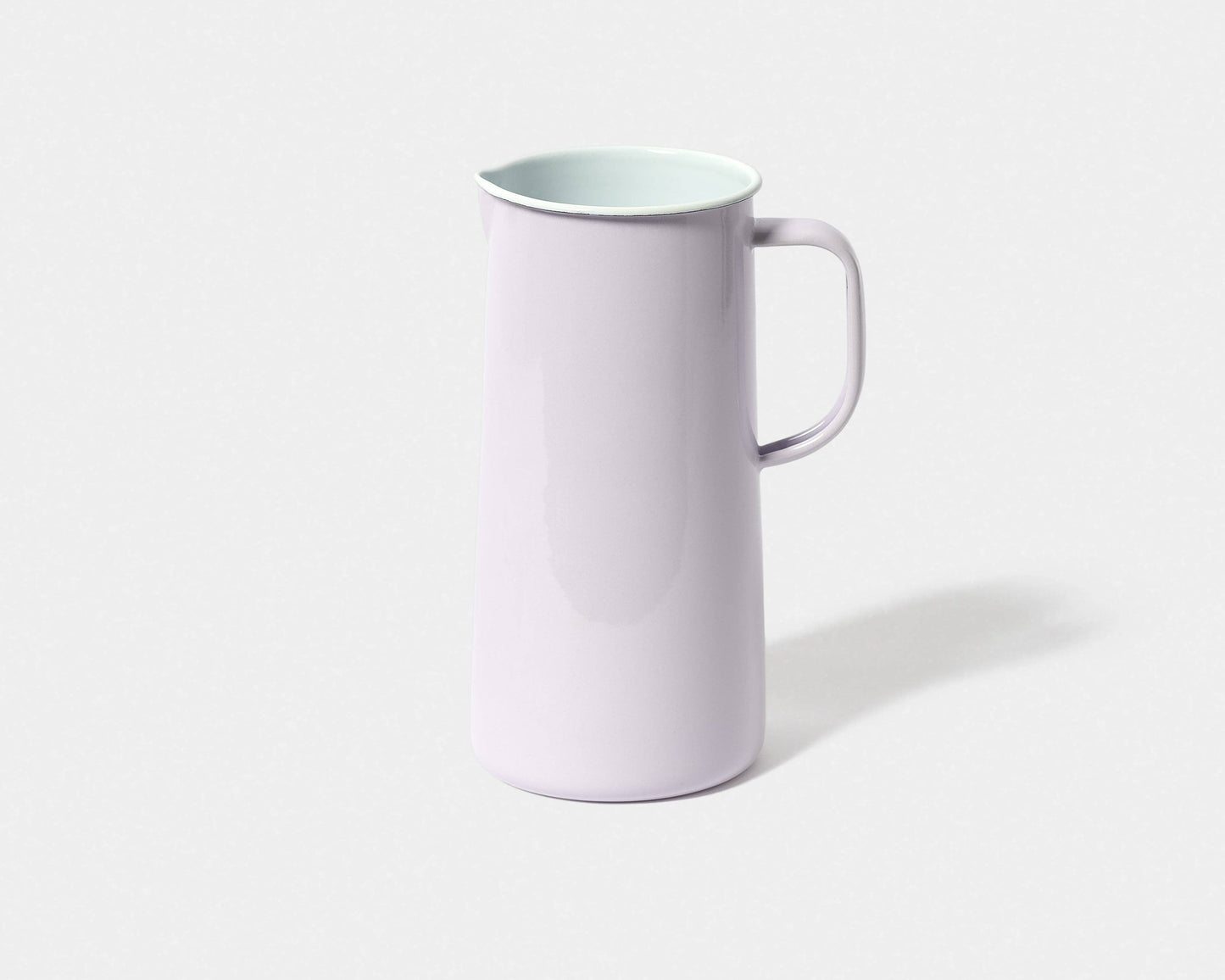 3 Pint Enamel Pitcher: Cream