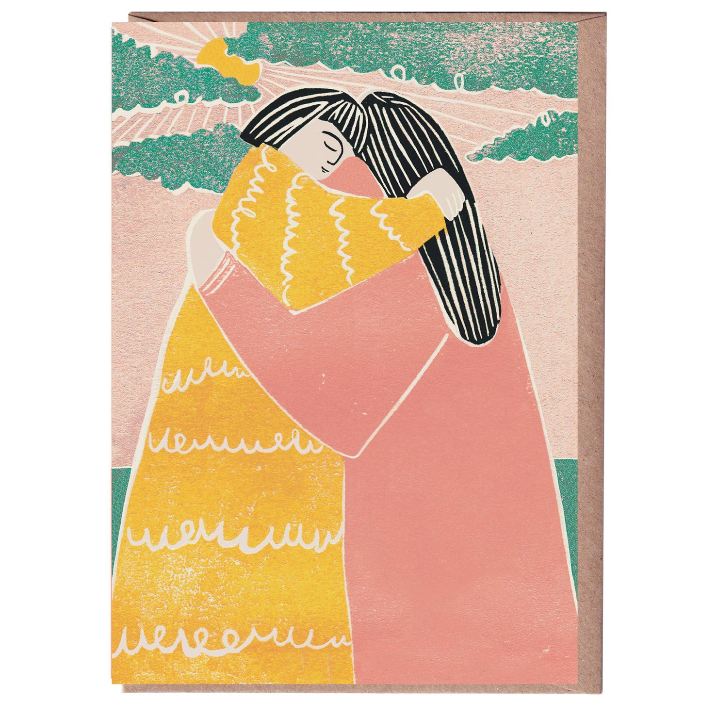 Warm Hugs Valentine's Day Greeting Card