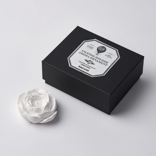 Plaster Incense Holder - Camellia Flower