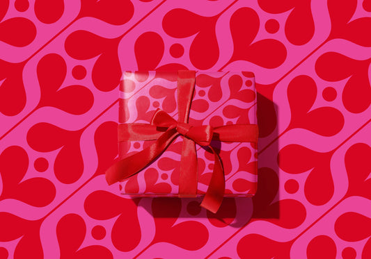 Sweetpea | Valentine's Gift Wrapping Paper & Tag Set: Without Gift Tag