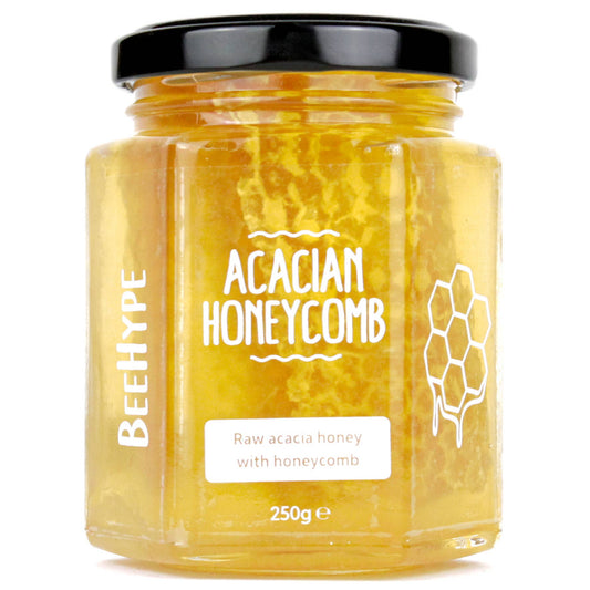 Honey - Acacian Honeycomb - Luxury Raw Acacia Honey Comb Slab