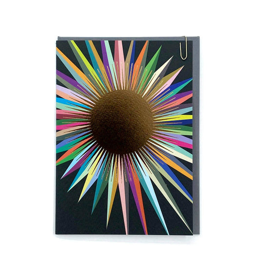 Starburst Bright Sun Foiled Card