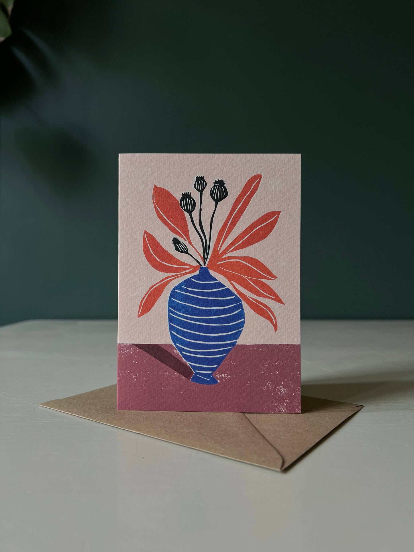 Dried Poppies Greeting Card