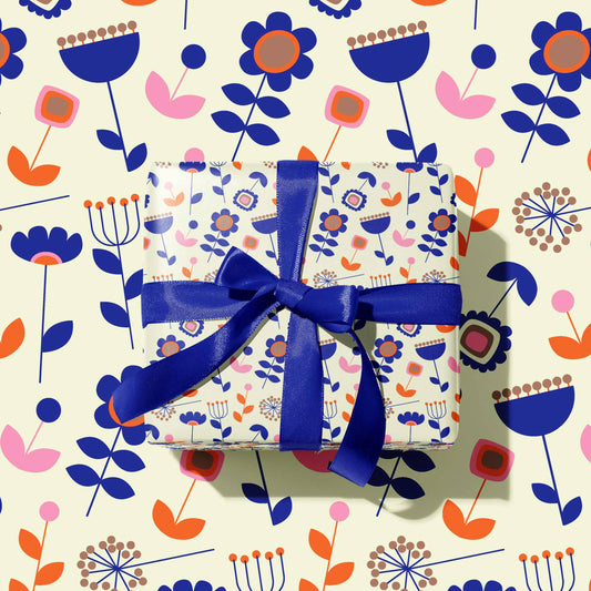 Dinky Bloom, Bloom Collection, Wrapping Paper and Gift Tag S: Without Gift Tag