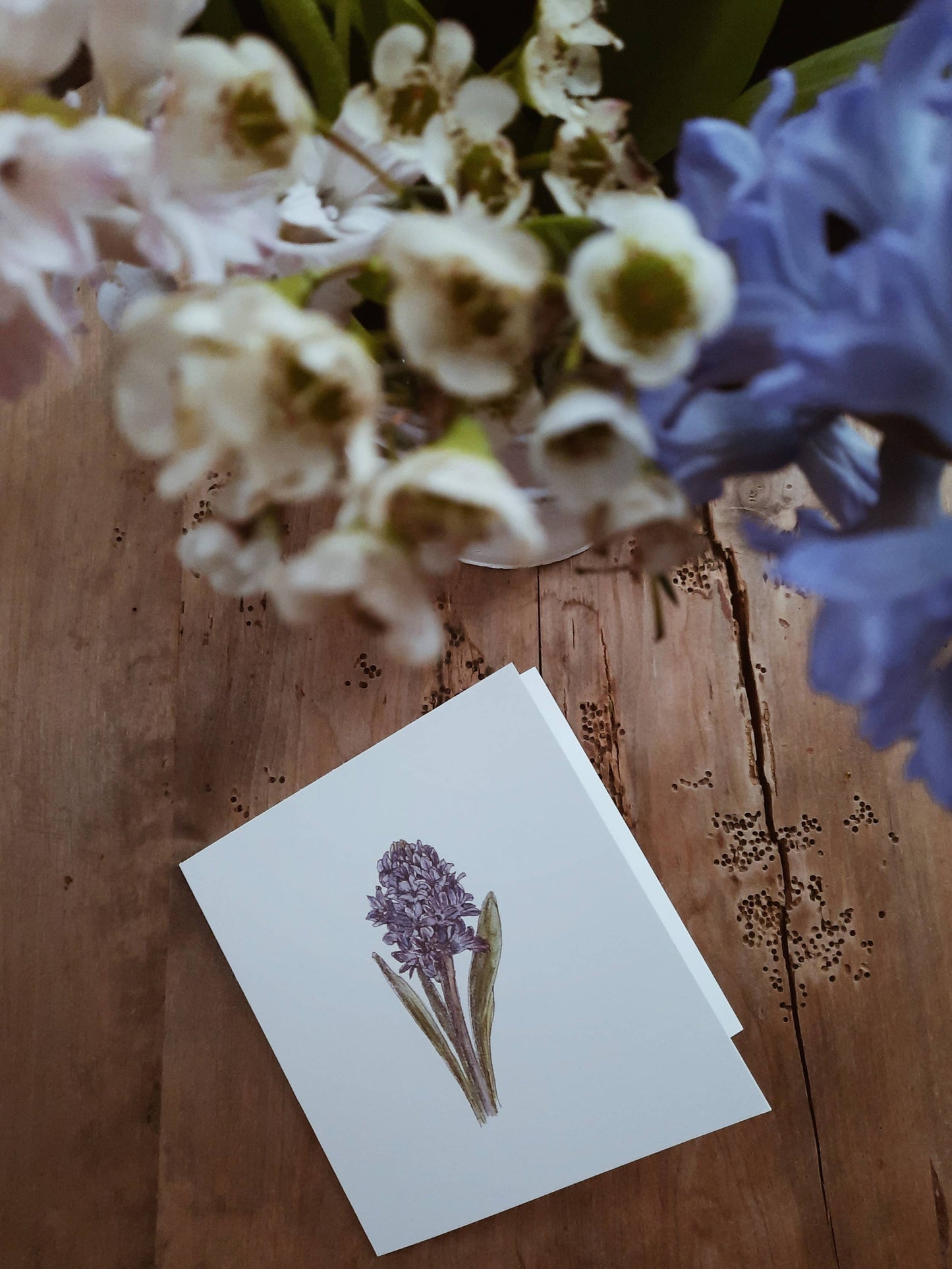 Blue hyacinth / Folded Card