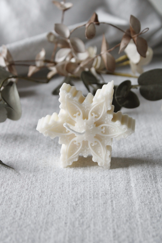 Snow Flake  Candle