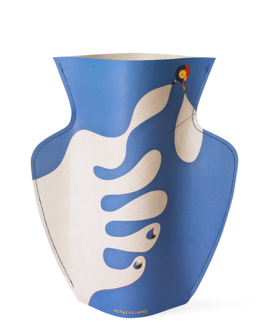 Miró Paper Vase "Main À La Poursuite D'Un Oiseau"