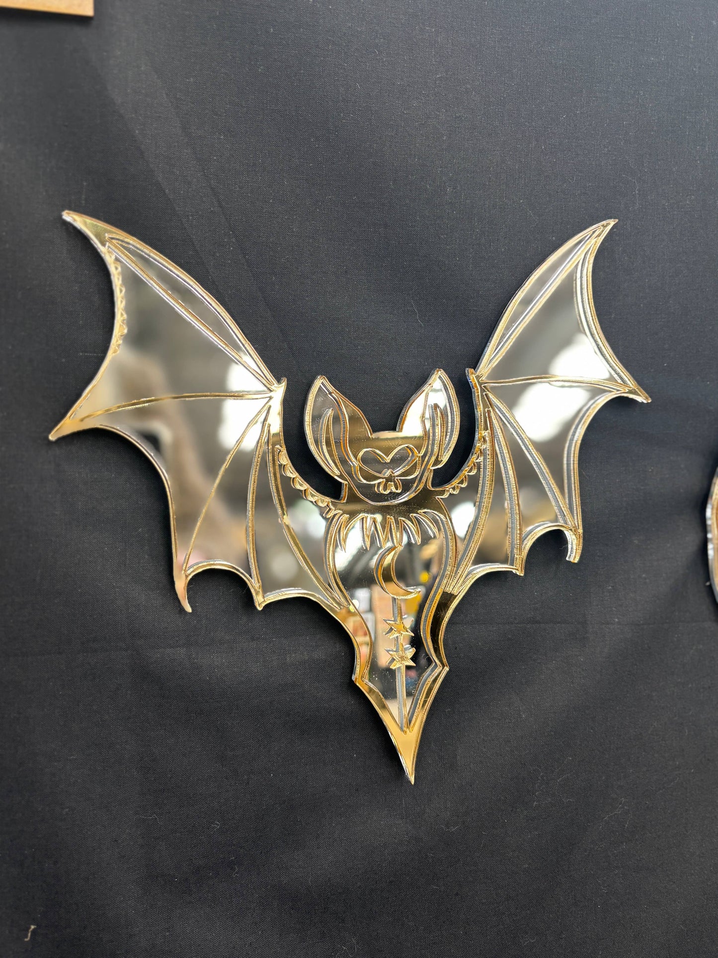 Bat Wall Mirror: Multi-Colored