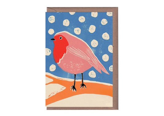 Robin Christmas Holiday Greeting Card