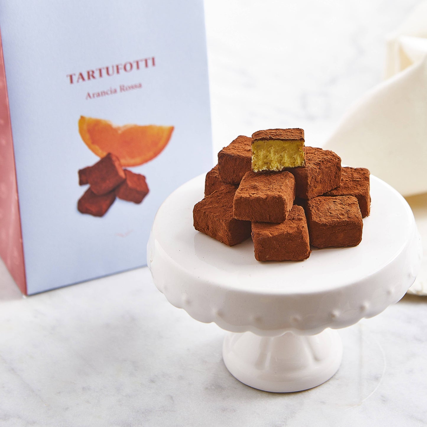 Truffles sprinkled with cocoa and Sicilian Red Orange 200g