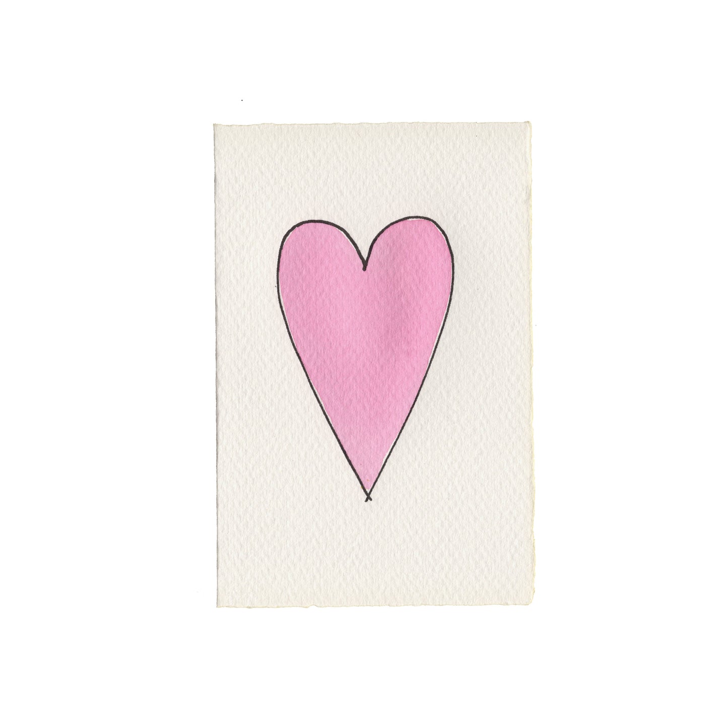 Heart Card: Pink