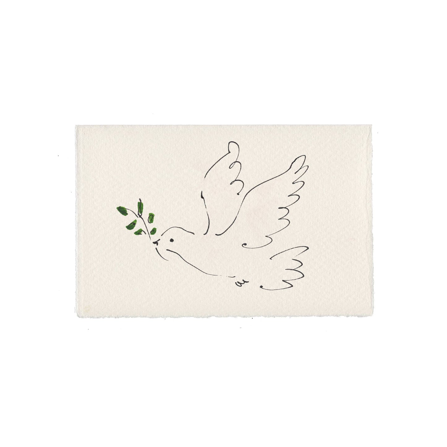 Dove Greetings Card (for charities MSF & Save the Children): Blue