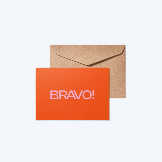 'Bravo' | A6 Greeting Card with Envelope