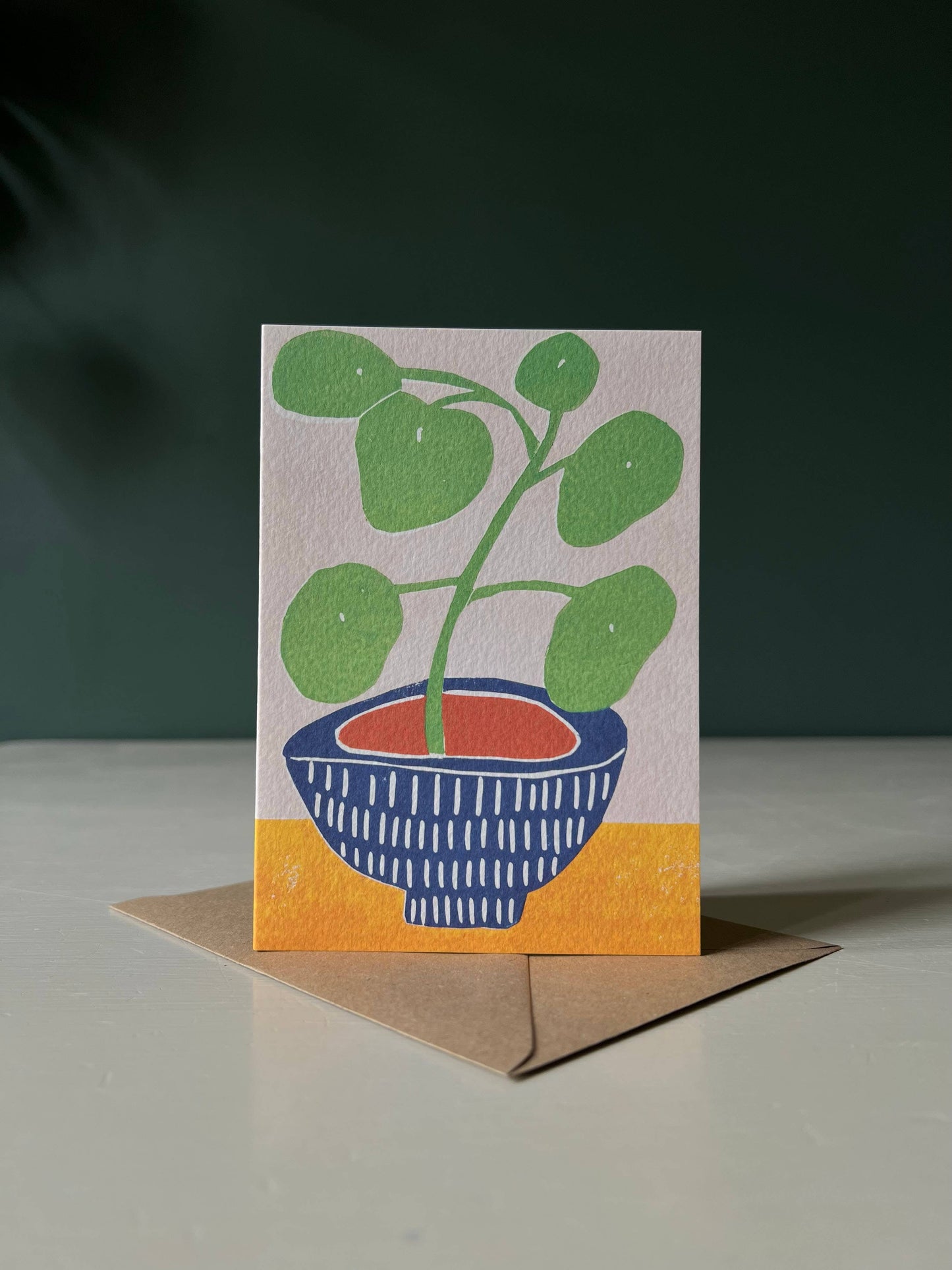 Pilea Plant Greeting Card