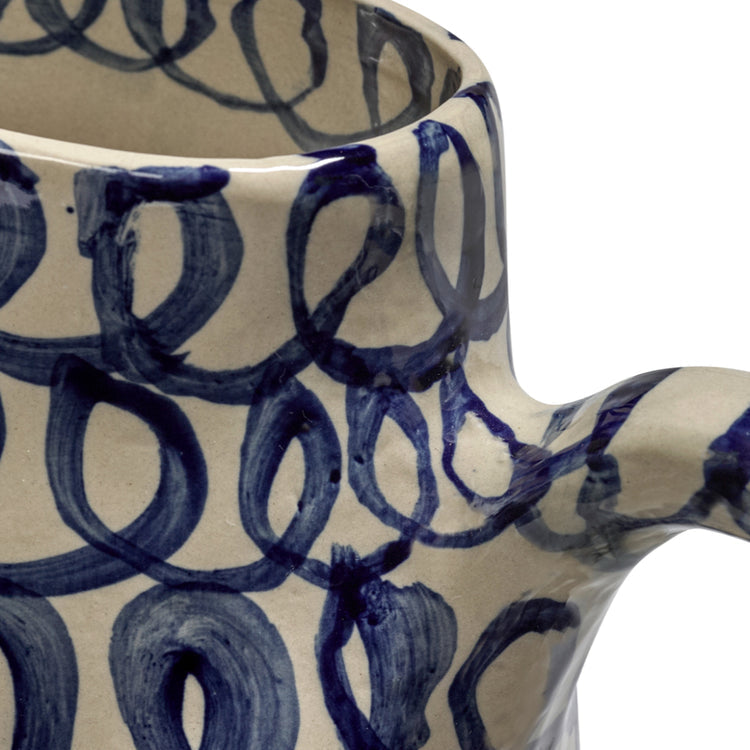 Ceramic Jug Blue Charly