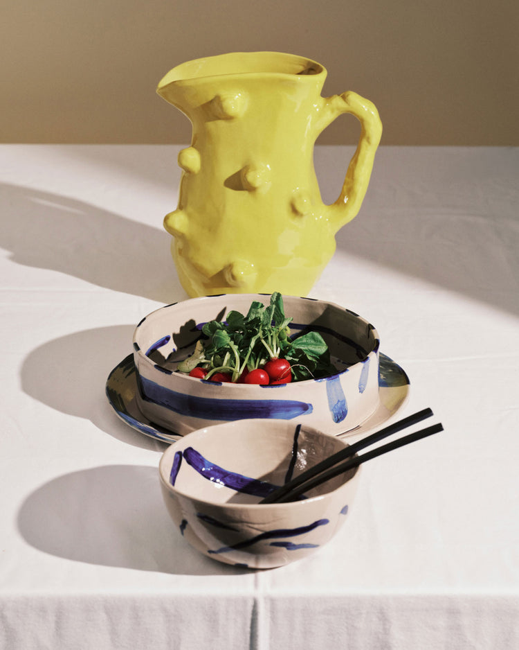 Ceramic Jug Yellow Charly