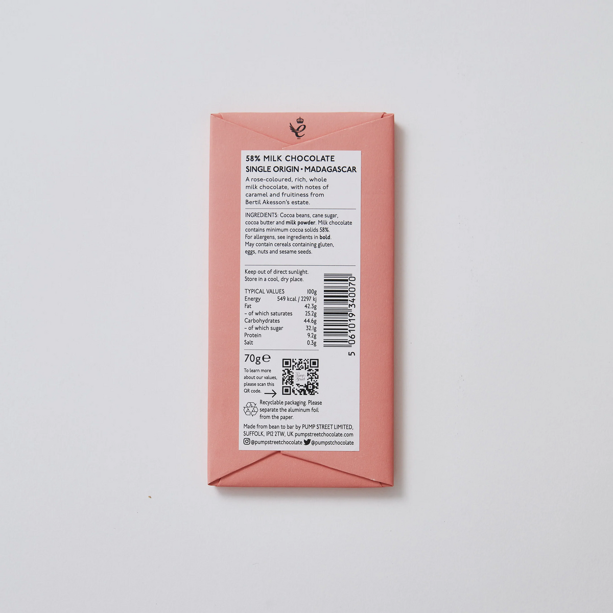 Madagascar 58% Milk Chocolate